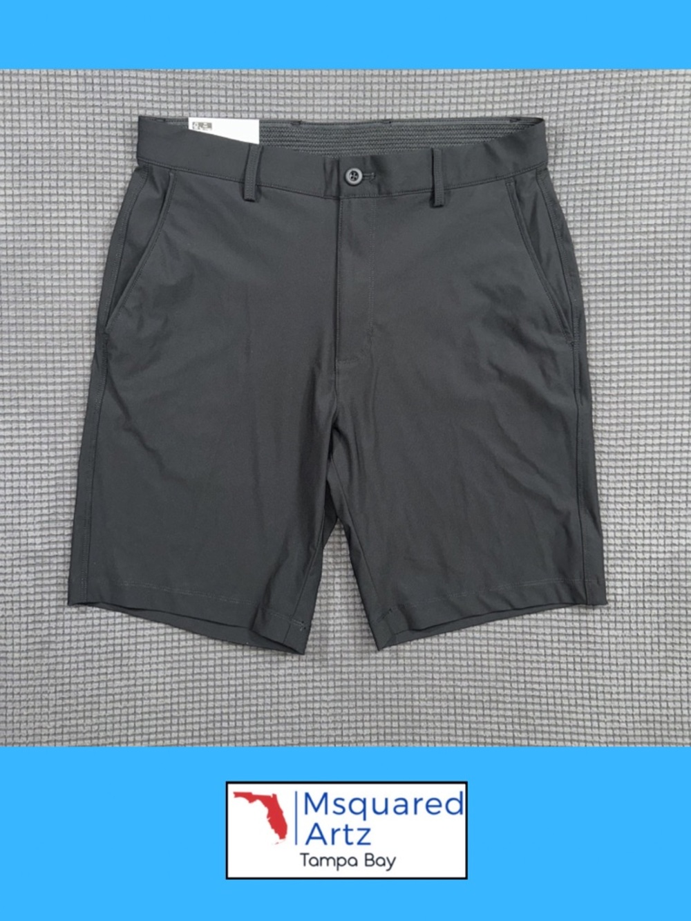 Greg Norman Stretch Golf Shorts Black Size 30 NWT Performance Comfort 8.5 Inseam